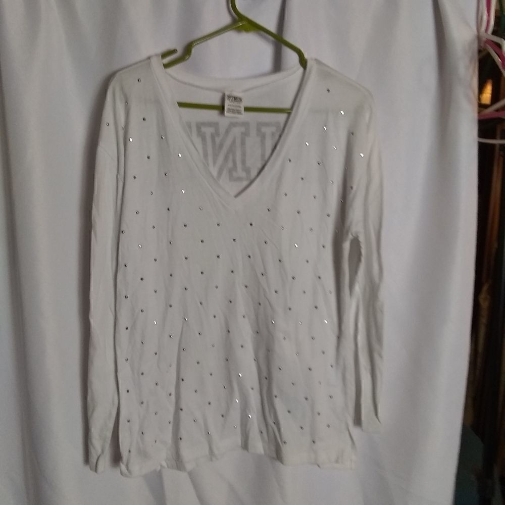 Pink Victoria's secret studded shirt